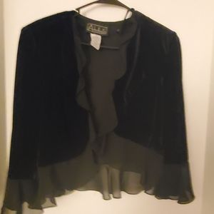 Velvet bolero jacket
